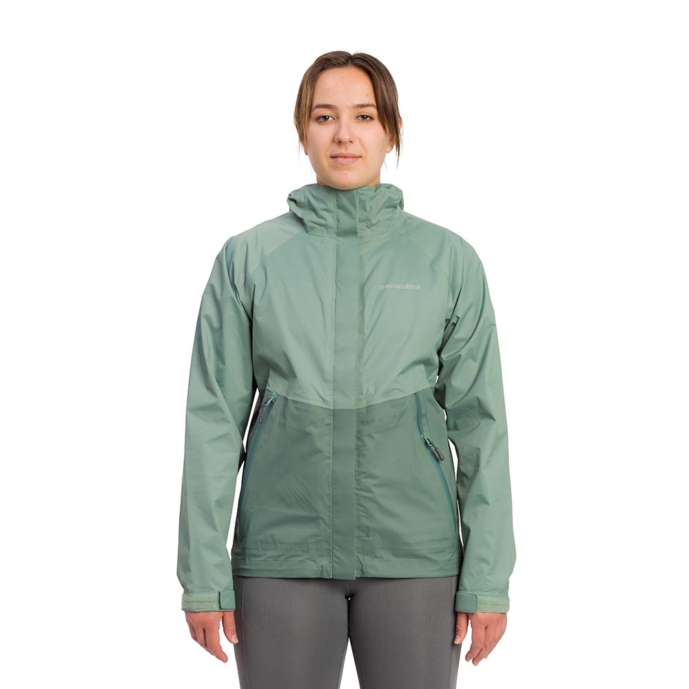 Grundens Aquarius Jacket Women's in Laurel Wreath and Green Bay